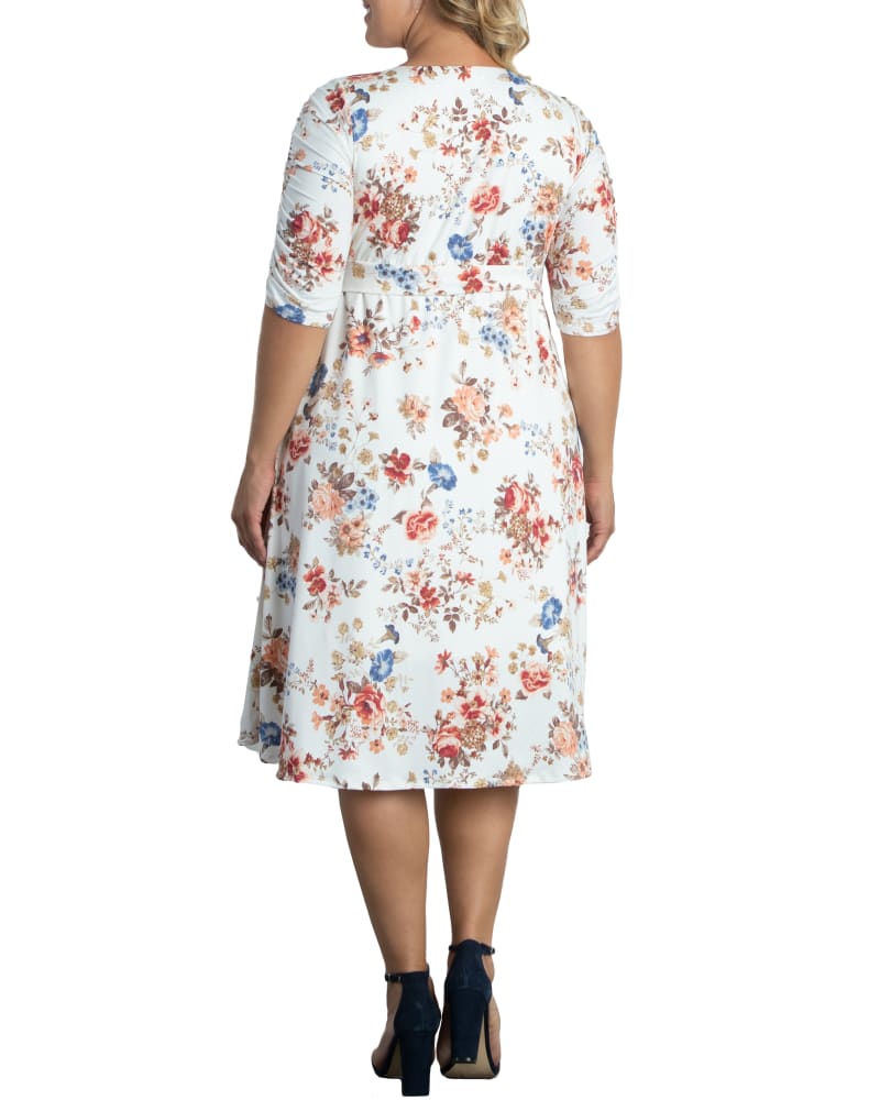 Plus Size Gabriella Dress IVORY FLORAL PRINT